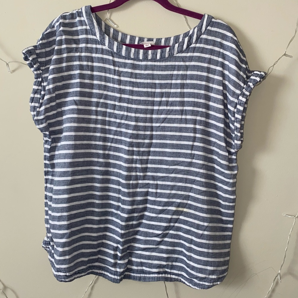 Gray striped blouse